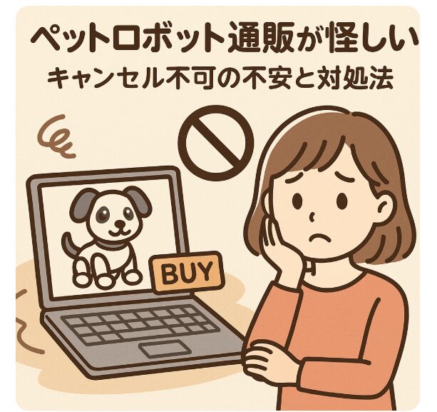 ペットロボット通販が怪しい…キャンセル不可の不安と対処法
